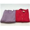 Image 1 : "Lochcarron" - Pure wool cardigan jacket (Size: 42/Brand new w/tag) & wool crew neck women's sweater
