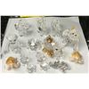 "Swarovski - Glass Crystal Figurine" - Group of 15 glass crystal figurines