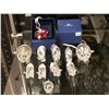 "Swarovski - Glass Crystal Figurine" - Group of 10 glass crystal figurines