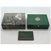 Image 1 : "Rolex " - Vintage "Cellini Benvenuto" Green Leather Watch Box - Box Only