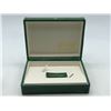 Image 3 : "Rolex " - Vintage "Cellini Benvenuto" Green Leather Watch Box - Box Only