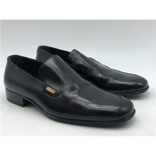 "Bally - Vintage" - Men's Black Leather Shoes w/dust bag & box - Size: 6 1/2