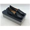 Image 2 : "Selly" - Women's black leather heels shoe w/box