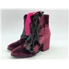 Image 1 : "Wishbone Collection" - Women's red velvet shoes w/heels from the superhero show - Size: 8.5M