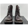 Image 2 : "Town Shoes" - Brown Leather boots (Size: 9 1/2)