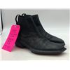 Image 2 : Group of 2 Black boots - includes "John Fluevog" black boots (Size: 11M) & "Blundstone" boots (Size: