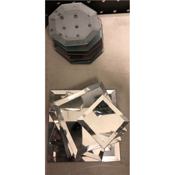 Large Group of Figurine Mirror Bases - assorted sizes - approx. 14 pcs