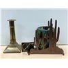 Image 2 : Large group of misc. décor - includes candelabras/small totem poles etc.