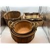 Image 1 : Group of 6 baskets - includes 2 wicker baskets
