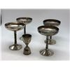 Image 3 : Group of 4 Silver Plated Wine Goblets