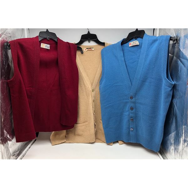  Pringle of Scotland  - Group of 3 women's sweaters - includes 2 sweater vests & a cardigan