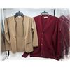 Image 1 : "Jaeger - London" - Group of 2 women's cardigans - includes 100% Cashmere red cardigan (Size: 40) & 