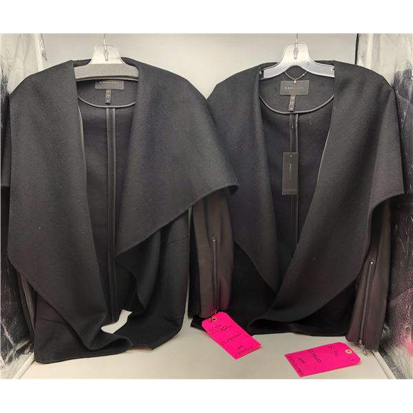  BCBG MAXAZRIA  - Group of 2 Ryder Jacket w/leather sleeves - Size: XXS - Retails: $478 each