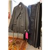 Group of 9 men's formal clothing - includes Joseph Abboud 3pc suit w/pants & vest (Size: 44R)/2 pc s