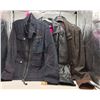 Image 1 : Group of men's jackets - includes G Star Navy Field jacket(Size: M/black leather jacket (Size: 44) /