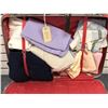 Image 2 : Retro style hard cover suitcase w/women's clothing - including sweaters/shirts etc.