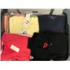 Image 2 : Retro style hard cover suitcase w/women's clothing - including sweaters/shirts w/tags/ Polo by Ralph