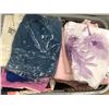 Image 2 : Box lot of movie set/estate wardrobe - includes sweaters/nightsuits/silk shirts etc - assorted sizes
