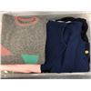 Image 2 : Box lot of movie set/estate wardrobe - includes cardigans/wool sweaters etc - assorted sizes