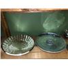 Image 2 : Shelf lot of stainless steel décor - includes 2 heavy duty steel serving dishes/2 plates & 2 steel m