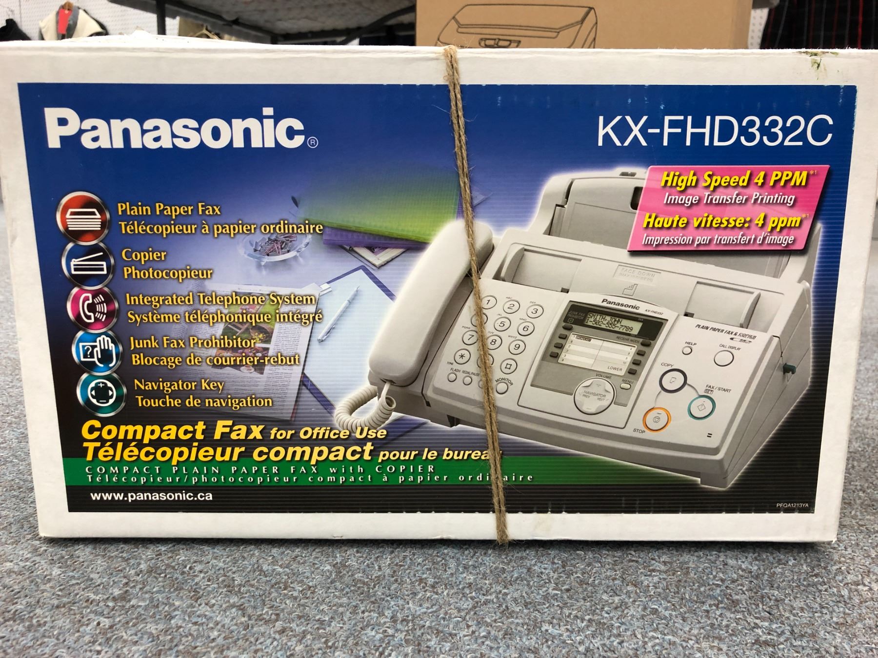 Group of 4 misc. electronics - includes Panasonic Fax machine/Staples ...
