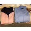 Image 1 : "KN+C - Cashmere" - Group of 2 Ladies Mock-Neck Zipper Cardigans - Size: XL