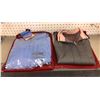 Image 1 : "KN+C - Cashmere" - Group of 2 Ladies Mock-Neck Zipper Cardigans - Size: XL