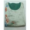 Image 3 : 2 pc set of women's cotton silk clothing - includes crew neck shirt & Polo neck cardigan