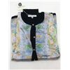 Image 2 : "Balla Valentino" - 2 pc set of women's cotton silk clothing - includes crew neck cardigan & a crew 