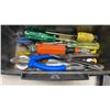 Image 8 : TOOLBOX WITH CONTENTS, DEWALT CORDLESS CIRCULAR SAW AND 2 LIGHTS