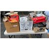 Image 1 : LOT OF SHOP SUPPLIES, FACE SHIELDS, FAUCETS, CHARCOAL, CAR RADIOS