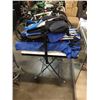 Image 1 : 4 FOLDING CAMP CHAIRS AND 2 LIFE JACKETS