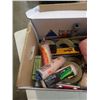 Image 2 : BOX OF PAINT ROLLERS, TAPE, PAINTING SUPPLIES