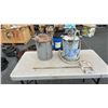 Image 1 : 2 PRESSURIZE PAINT CANNISTERS AND MIXING BIT