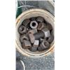 Image 8 : LOT OF ANCHORS, GRINDING WHEELS, SPACERS AND LARGE NUT/BOLTS CONSISTS OF 2 CANS AND 3 BUCKETS