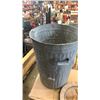 Image 3 : VINTAGE GALVANIZED GARBAGE CAN