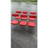Image 2 : 6 RED FOLDING CHAIRS