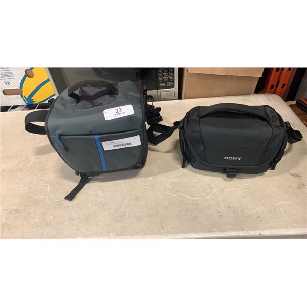 2 AS NEW CAMERA BAGS W/ SHOULDER STRAPS