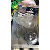 Image 2 : 2 BOXES AND 2 TRAYS OF GLASSWARE, KITCHEN ITEMS