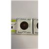 Image 2 : 3 VINTAGE VICTORIA LARGE CENTS - 1859, 1876H, 1900H
