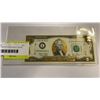 Image 1 : SPECIAL LIMITED EDITION "GOLD" USA $2 BILL SERIES 2003