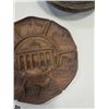 Image 8 : WOOD CARVED SPOON, 2 BOWLS AND PLAQUE