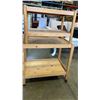Image 2 : PINE ROLLING 2 TIER CART AND PINE STAND