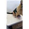 Image 8 : VINTAGE ROCKING DOLL WITH HYENA  PLUSH FIGURE