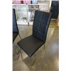 Image 2 : 2 MODERN BLACK AND CHROME DINING CHAIRS