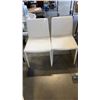 Image 1 : PAIR OF MODERN WHITE CHAIRS