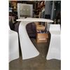 Image 2 : 3 PIECE VONDOM WING BAR TABLE AND MATCHING STOOLS - RETAIL $3170