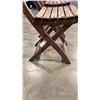 Image 2 : 2 WOOD FOLDING DECK CHAIRS
