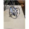 Image 2 : CASE OF POKER CHIPS AND 2 METAL DECORATIONS, ARMILLARY SPHERE