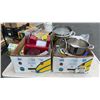 Image 1 : 2 BOXES KITCHEN ITEMS, POTS, KEURIG COFFEE MAKER
